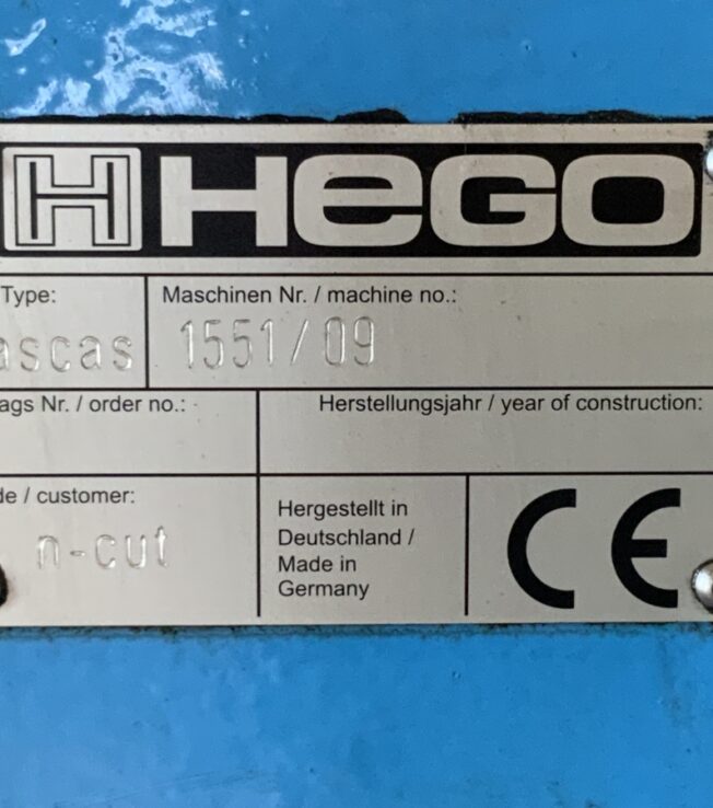 HEGO Straightener 25x2500x32ton